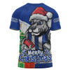North Melbourne T-Shirt Santa Scoring Touchdown On Christmas Game Day