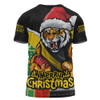 Richmond T-Shirt Santa Scoring Touchdown On Christmas Game Day