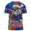 Western Bulldogs T-Shirt Santa Scoring Touchdown On Christmas Game Day