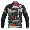 Collingwood Baseball Jacket Santa Scoring Touchdown On Christmas Game Day