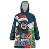 Carlton Snug Hoodie Santa Scoring Touchdown On Christmas Game Day