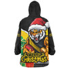 Richmond Snug Hoodie Santa Scoring Touchdown On Christmas Game Day