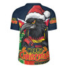 Adelaide Crows Rugby Jersey Santa Scoring Touchdown On Christmas Game Day