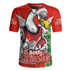 Sydney Swans Rugby Jersey Santa Scoring Touchdown On Christmas Game Day