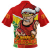 Gold Coast SUNS Zip Polo Shirt Santa Scoring Touchdown On Christmas Game Day