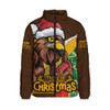 Hawthorn Padded Jacket Santa Scoring Touchdown On Christmas Game Day
