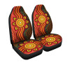 Australia Aboriginal Car Seat Covers - Aboriginal Dot Art Painting VER 12