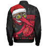 Essendon Bomber Jacket Merry Christmas Down Under Footy Power Style