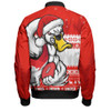 Sydney Swans Bomber Jacket Merry Christmas Down Under Footy Power Style