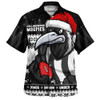 Collingwood Hawaiian Shirt Merry Christmas Down Under Footy Power Style