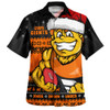 GWS GIANTS Hawaiian Shirt Merry Christmas Down Under Footy Power Style