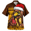 Hawthorn Hawaiian Shirt Merry Christmas Down Under Footy Power Style
