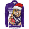 Fremantle Long Sleeve Shirt Merry Christmas Down Under Footy Power Style