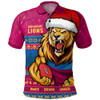 Brisbane Lions Polo Shirt Merry Christmas Down Under Footy Power Style