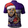 Fremantle Polo Shirt Merry Christmas Down Under Footy Power Style