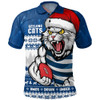 Geelong Cats Polo Shirt Merry Christmas Down Under Footy Power Style