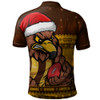 Hawthorn Polo Shirt Merry Christmas Down Under Footy Power Style