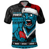 Port Adelaide Polo Shirt Merry Christmas Down Under Footy Power Style