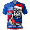 Western Bulldogs Polo Shirt Merry Christmas Down Under Footy Power Style