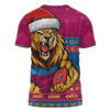 Brisbane Lions T-Shirt Merry Christmas Down Under Footy Power Style