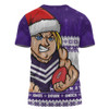 Fremantle T-Shirt Merry Christmas Down Under Footy Power Style