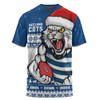 Geelong Cats T-Shirt Merry Christmas Down Under Footy Power Style