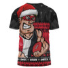 St Kilda T-Shirt Merry Christmas Down Under Footy Power Style