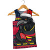 Adelaide Crows Men Singlet Merry Christmas Down Under Footy Power Style