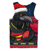 Adelaide Crows Men Singlet Merry Christmas Down Under Footy Power Style