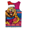 Brisbane Lions Men Singlet Merry Christmas Down Under Footy Power Style Brisbane Lions Men Singlet Merry Christmas Down Under Footy Power Style