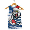 Geelong Cats Men Singlet Merry Christmas Down Under Footy Power Style