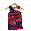 Melbourne Men Singlet Merry Christmas Down Under Footy Power Style