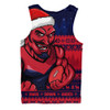 Melbourne Men Singlet Merry Christmas Down Under Footy Power Style Melbourne Men Singlet Merry Christmas Down Under Footy Power Style