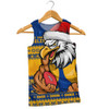 West Coast Eagles Men Singlet Merry Christmas Down Under Footy Power Style