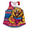 Brisbane Lions Women Racerback Singlet Merry Christmas Down Under Footy Power Style