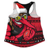 Essendon Women Racerback Singlet Merry Christmas Down Under Footy Power Style
