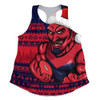 Melbourne Women Racerback Singlet Merry Christmas Down Under Footy Power Style