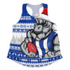 North Melbourne Women Racerback Singlet Merry Christmas Down Under Footy Power Style