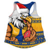 West Coast Eagles Women Racerback Singlet Merry Christmas Down Under Footy Power Style