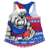 Western Bulldogs Women Racerback Singlet Merry Christmas Down Under Footy Power Style