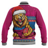 Brisbane Lions Baseball Jacket Merry Christmas Down Under Footy Power Style