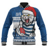 Geelong Cats Baseball Jacket Merry Christmas Down Under Footy Power Style