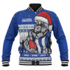 North Melbourne Baseball Jacket Merry Christmas Down Under Footy Power Style