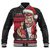 St Kilda Baseball Jacket Merry Christmas Down Under Footy Power Style