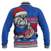 Western Bulldogs Baseball Jacket Merry Christmas Down Under Footy Power Style