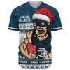Carlton Baseball Shirt Merry Christmas Down Under Footy Power Style