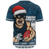 Carlton Baseball Shirt Merry Christmas Down Under Footy Power Style