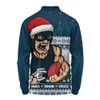 Carlton Long Sleeve Polo Shirt Merry Christmas Down Under Footy Power Style