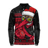 Essendon Long Sleeve Polo Shirt Merry Christmas Down Under Footy Power Style