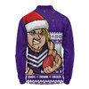 Fremantle Long Sleeve Polo Shirt Merry Christmas Down Under Footy Power Style